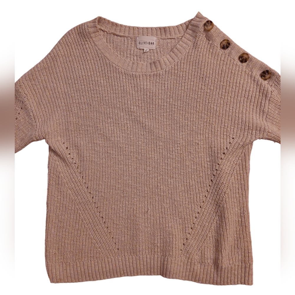 Olive + Oak Cream Sweater Size XL